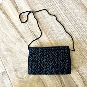 MAGID Satin Look Shoulder Strap Evening Bag